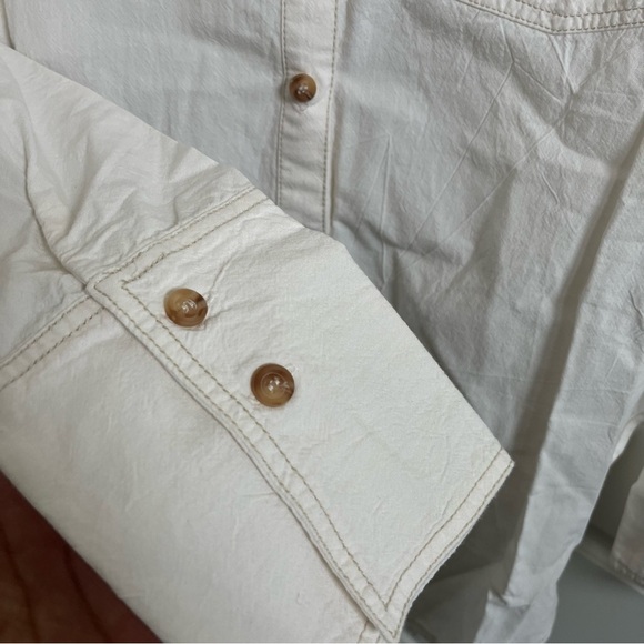 Free People We The Free Manchester Solid Top in White Combo NWT Size XS - Picture 3 of 6